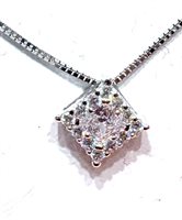 Halskette Dame in Weißgold Cubic Zirconia P.L. I.SETT ZIRC PI N/Z 2.00 B